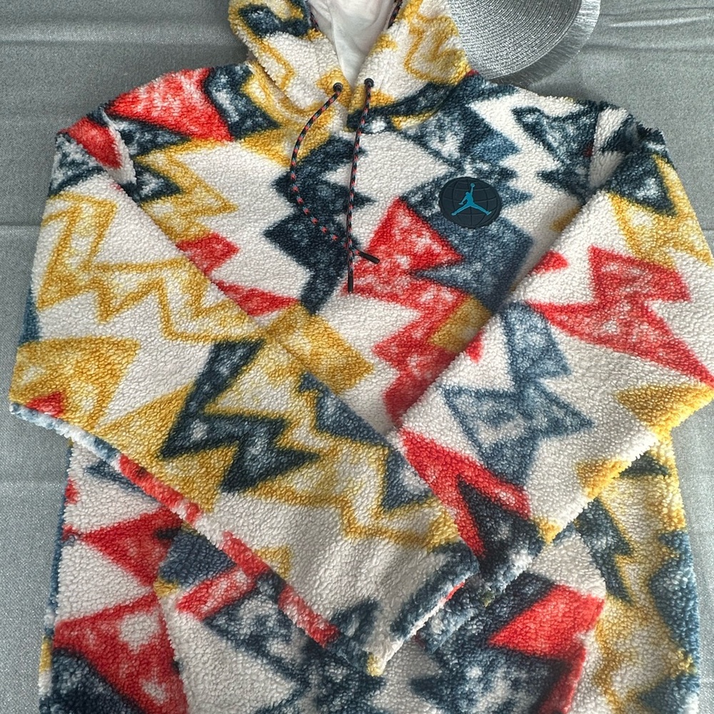 Jordan Multicolor Geometric Fleece Jacket